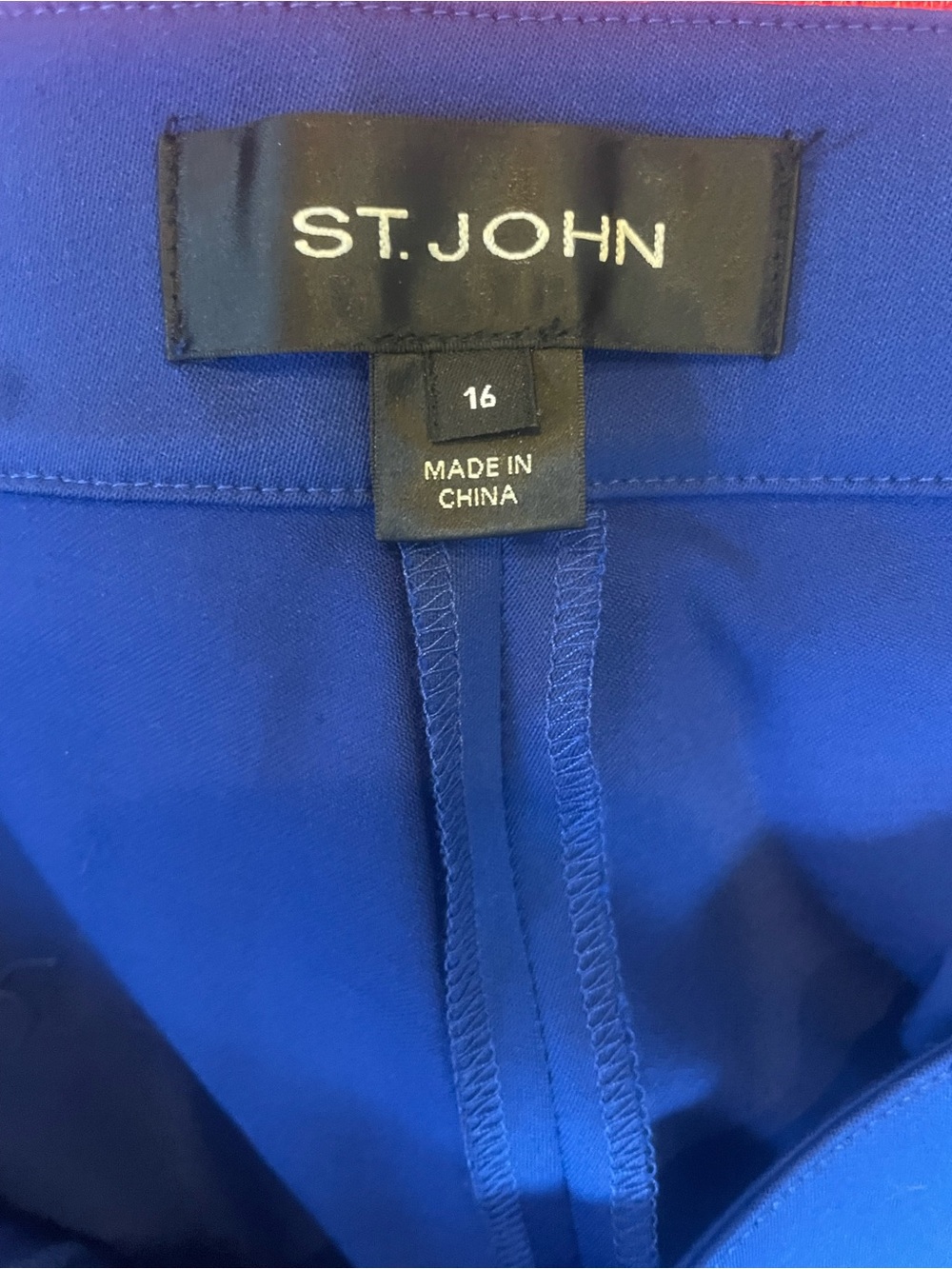 St. John Cobalt Blue Ponte Stretch Trousers - Picture 5 of 5